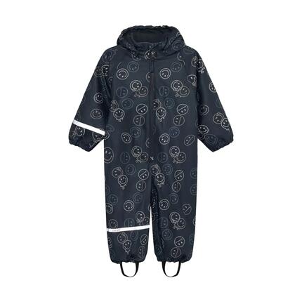 Combinaison de pluie doublée marine
