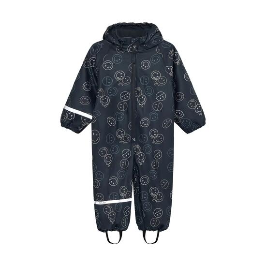 Combinaison de pluie doublée marine