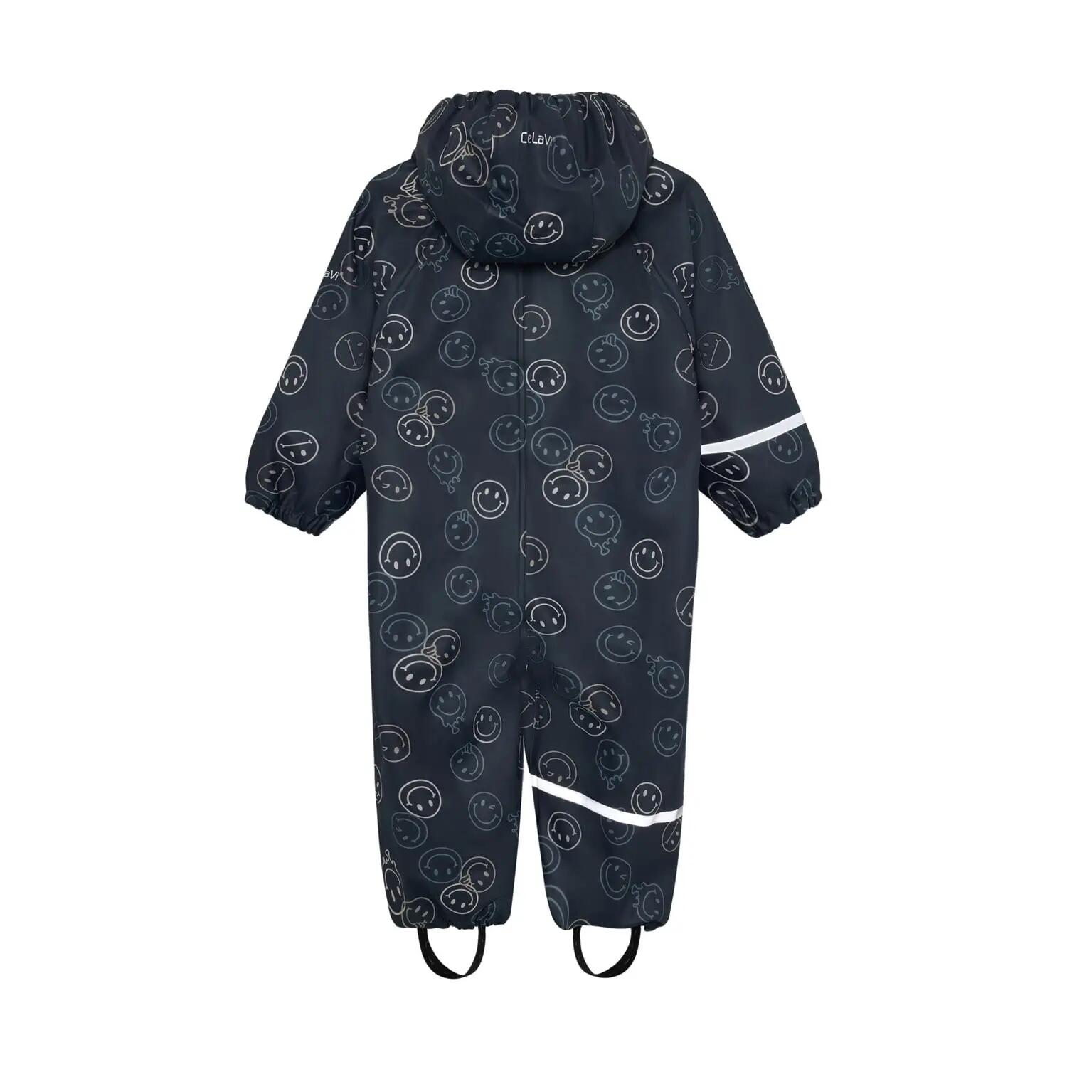 Combinaison de pluie doublée marine 2/5