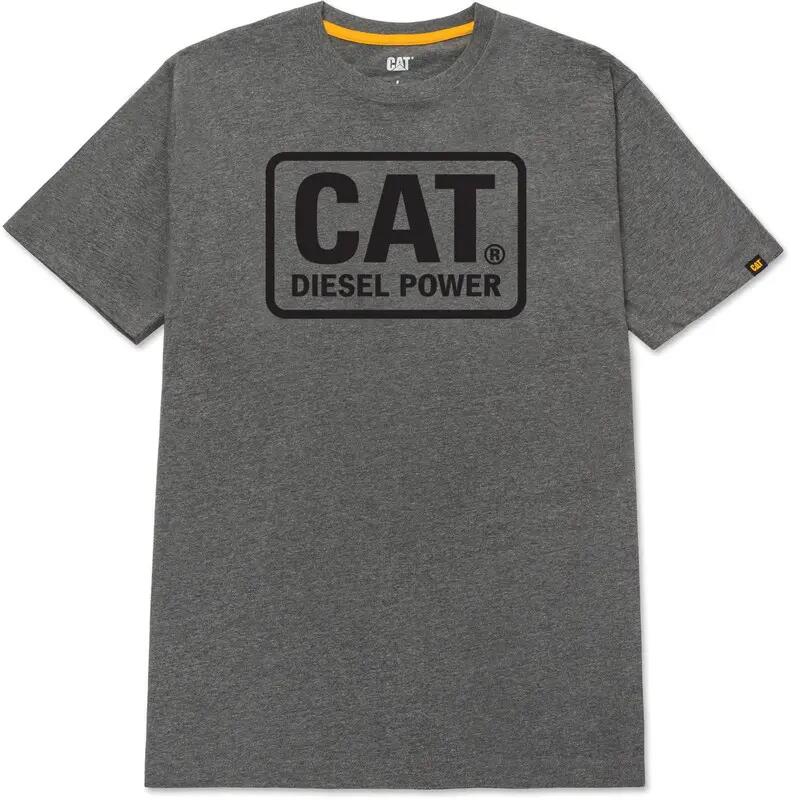 Caterpillar Diesel Power T-Shirt Herren Heather Grey Yellow M 1/1