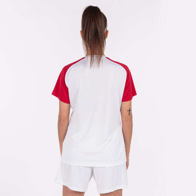 T-shirt manga curta Mulher Joma Academy iv branco vermelho