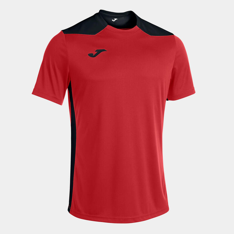 Maillot manches courtes Homme Joma Championship vi rouge noir