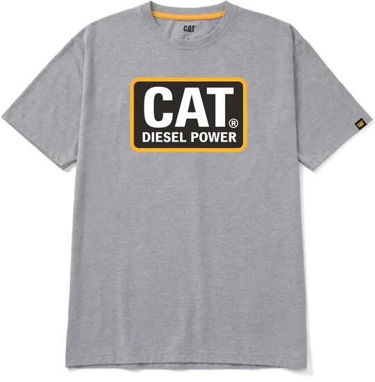 Caterpillar CAT Diesel Power T-shirt homme Grey Yellow XL