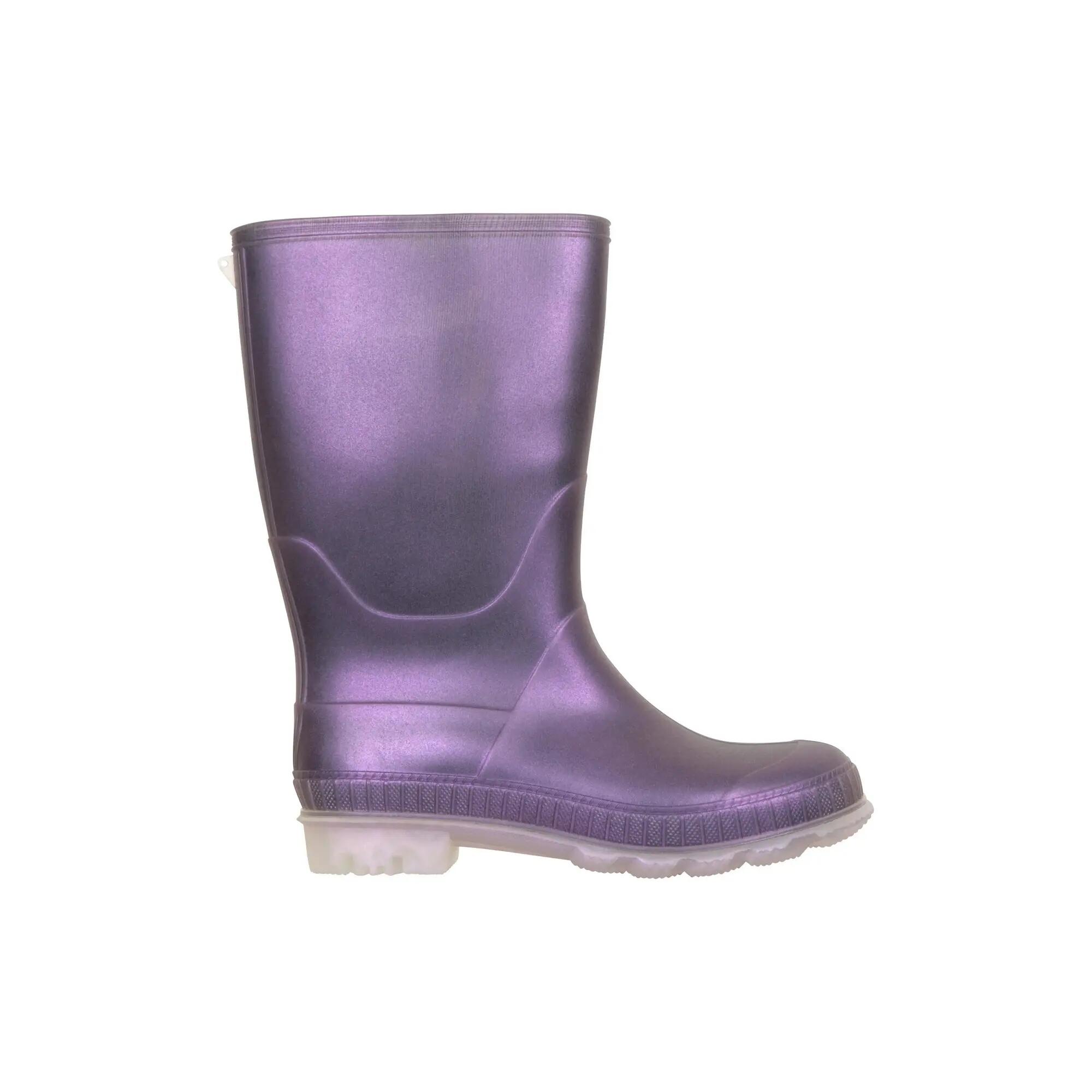 Bottes De Pluie Unies Enfant (Violet) 4/5