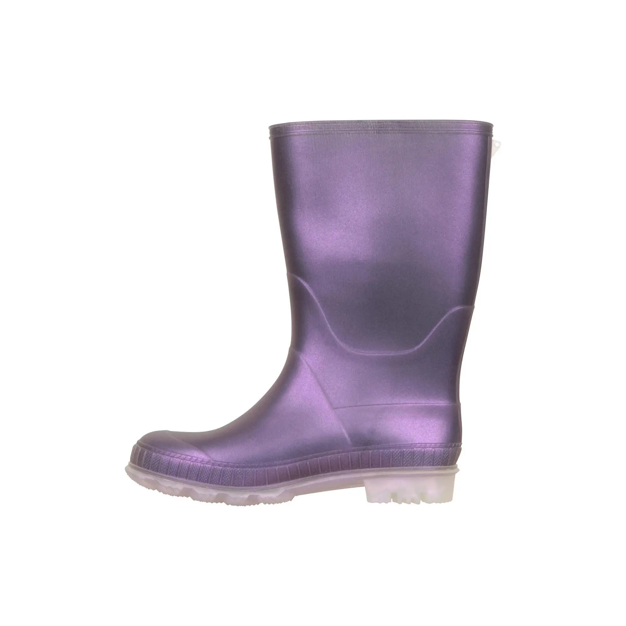 Bottes De Pluie Unies Enfant (Violet) 3/5