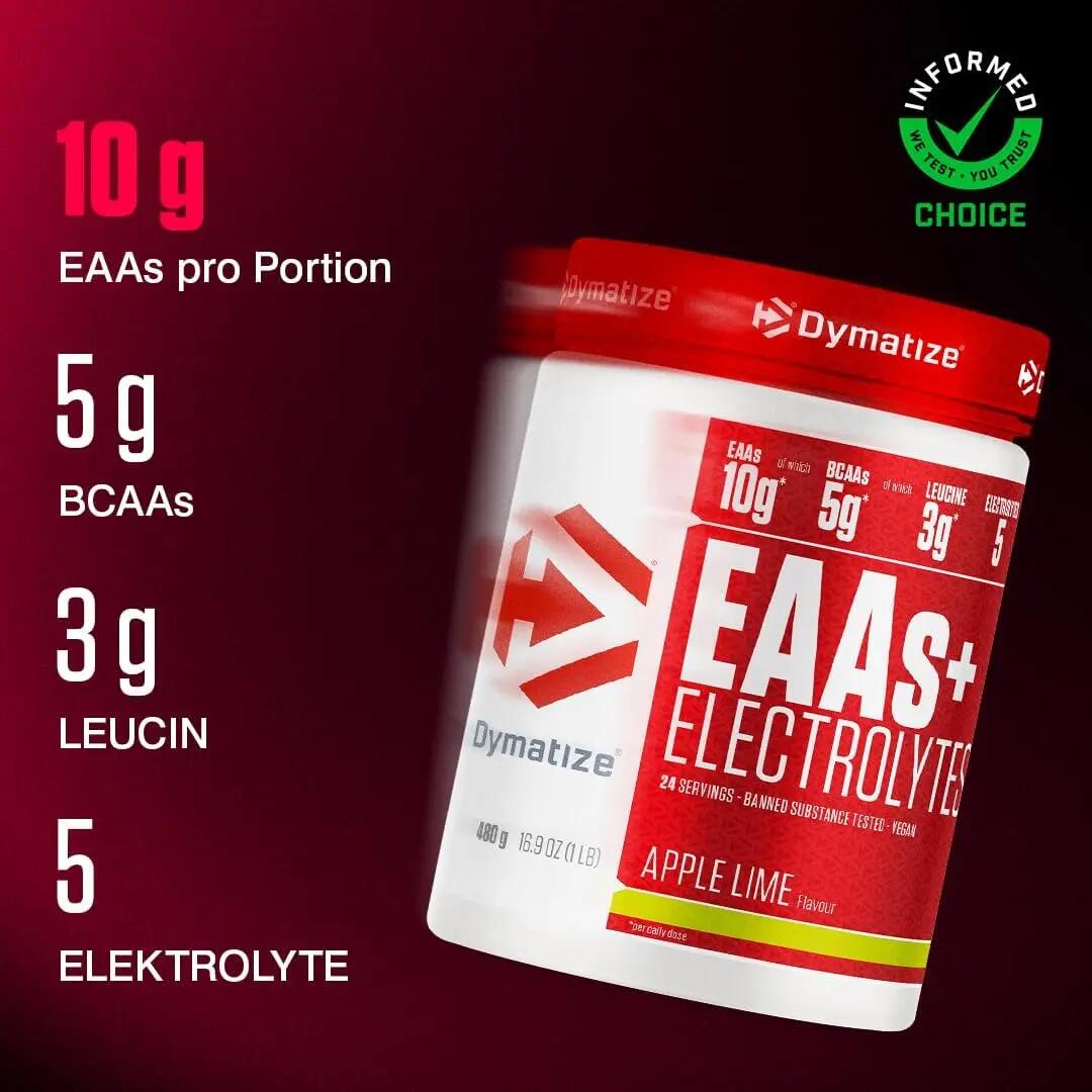 EAAs + Electrolytes Apple Lime 480g 24 Portionen Aminosäuren 2/5
