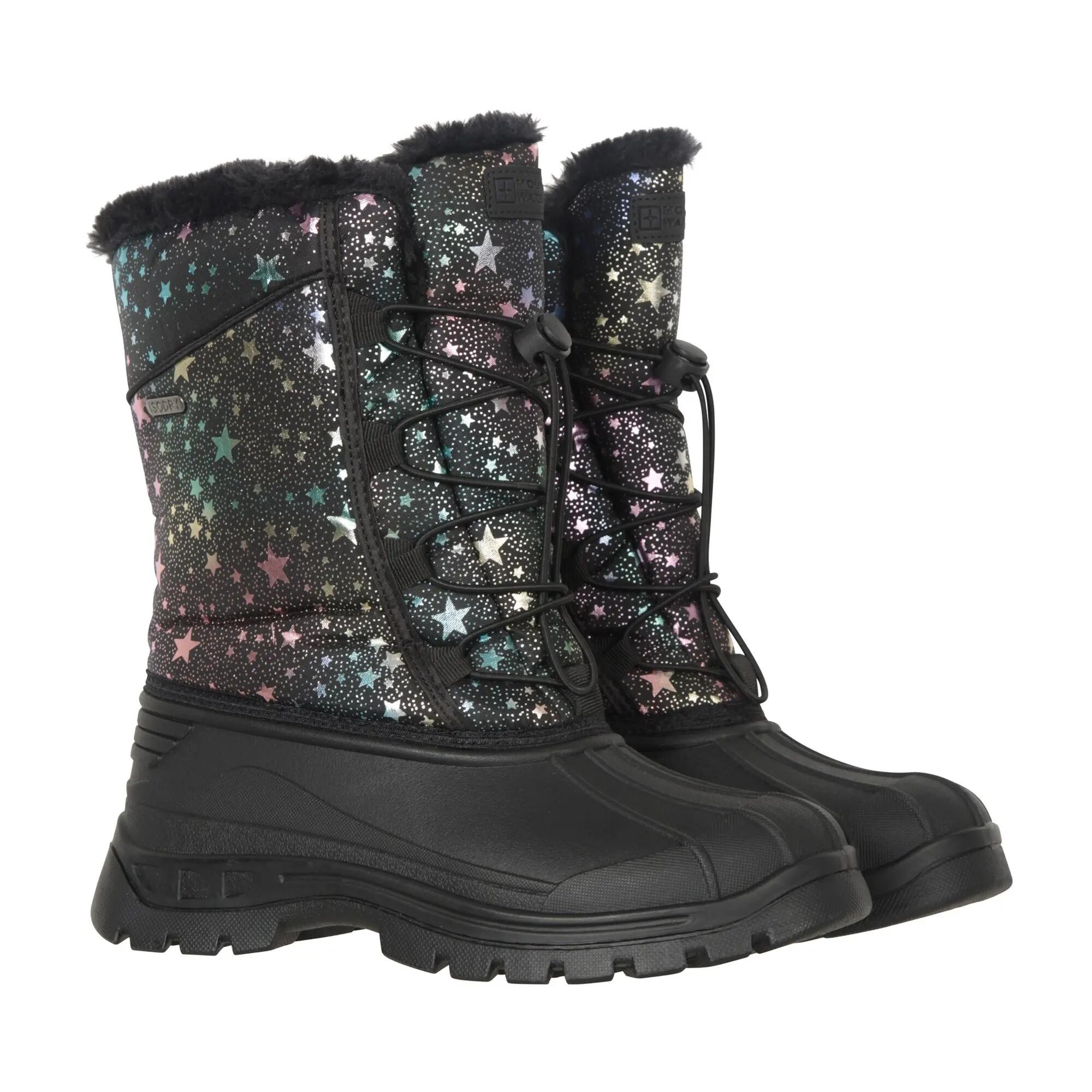 Stivali Da Neve Stelle Bambini Mountain Warehouse Whistler Adaptive Nero Corvino 6/6