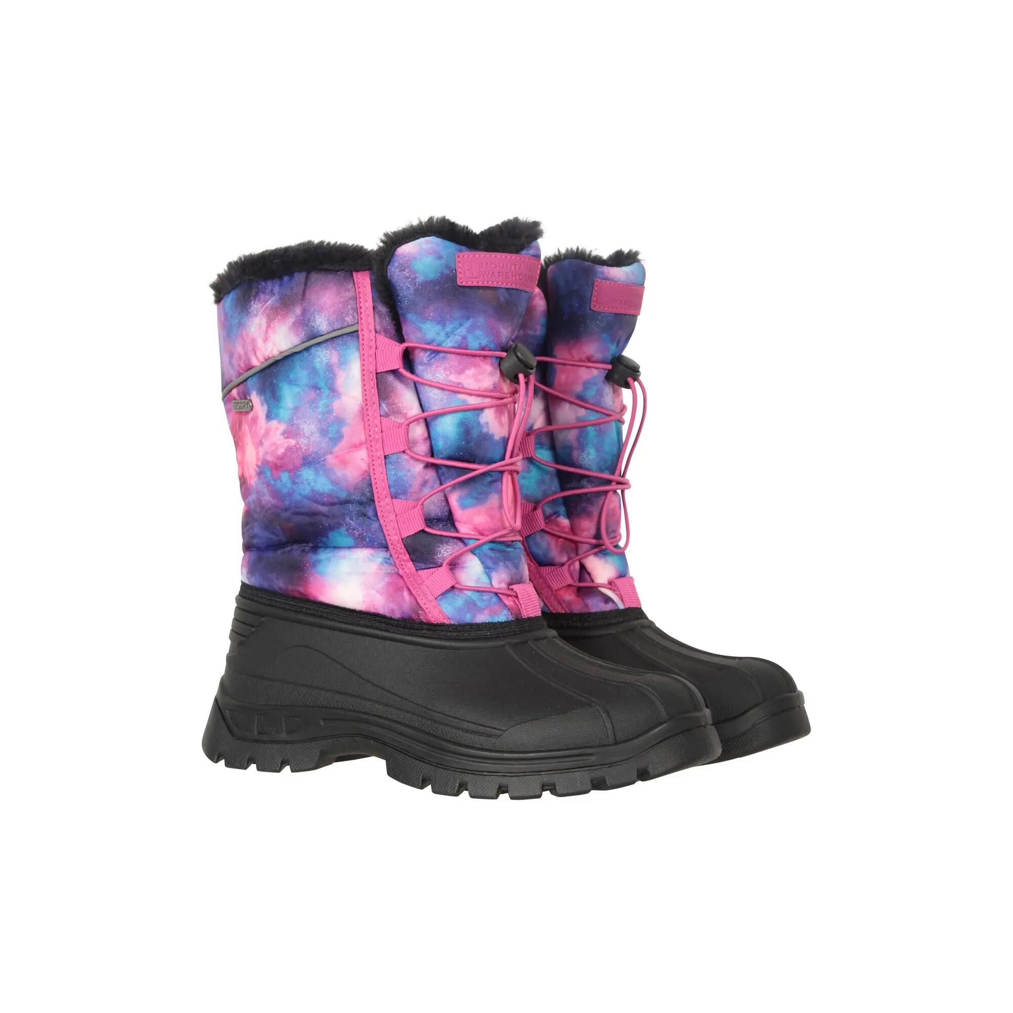 Stivali Da Neve Stelle Bambini Mountain Warehouse Whistler Adaptive Viola Scuro 6/6