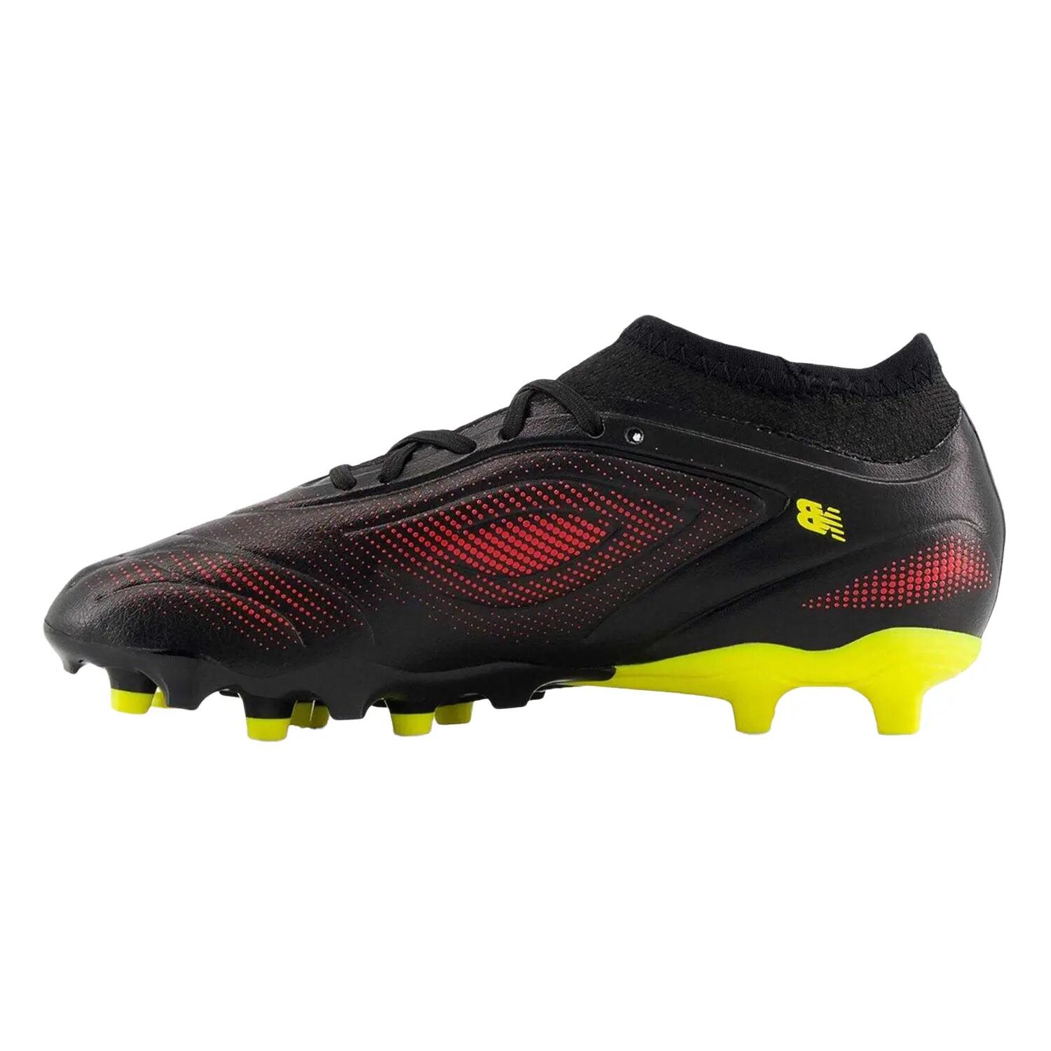 Chaussures De Foot Pour Terrain Ferme TEKELA Enfant (Noir / Jaune) 3/5