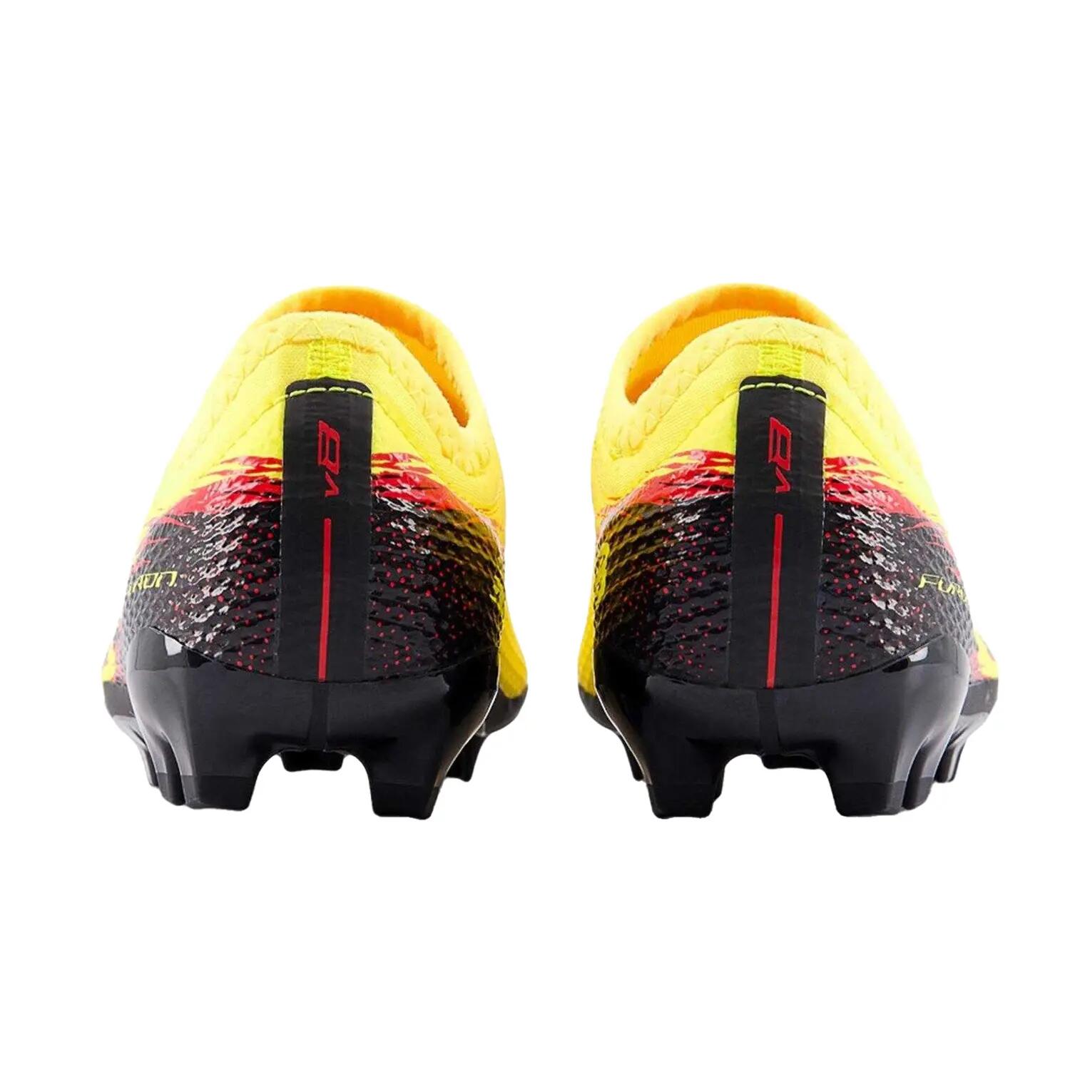 Chaussures De Foot Pour Terrain Ferme FURON Enfant (Jaune / Noir) 2/6