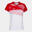 Maillot manches courtes Femme Joma Supernova ii blanc rouge