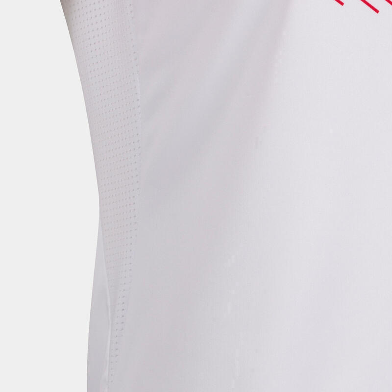 Maillot manches courtes Fille Joma Supernova ii blanc rouge
