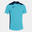 Maillot manches courtes Garçon Joma Championship vi turquoise fluo bleu marine