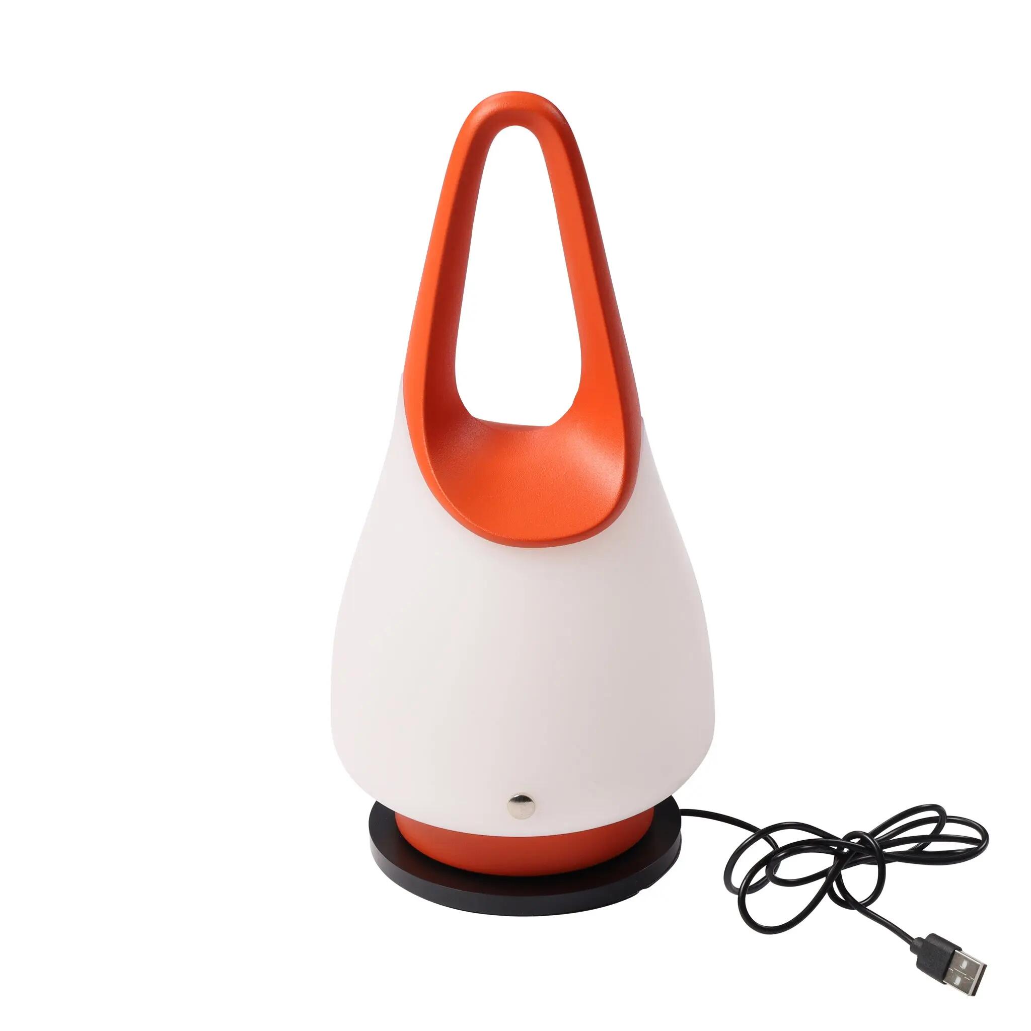 Design Tafellamp dimbaar oplaadbaar Oranje - Human Comfort Aiglun 4/6