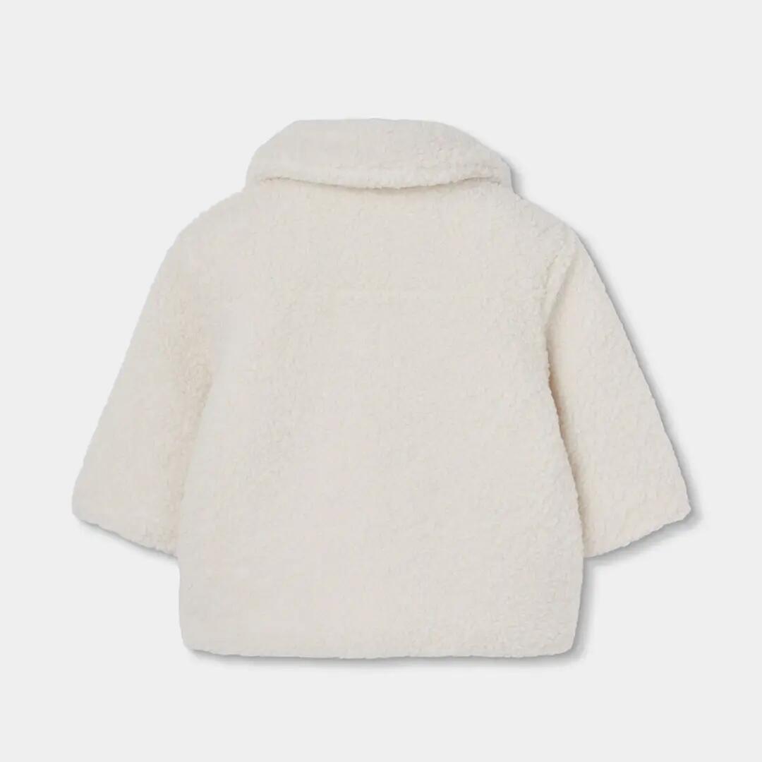 Chaquetón pelo borreguito niña blanco 2/4