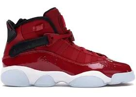 Kids - Sport Walking - Shoes - Supportive, Cushioned - Jordan 6 Rings - Red 3/3
