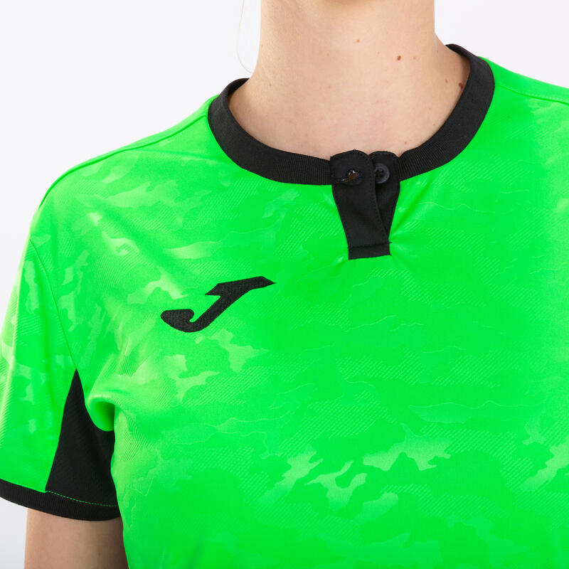Maillot manches courtes Fille Joma Toletum ii vert fluo noir