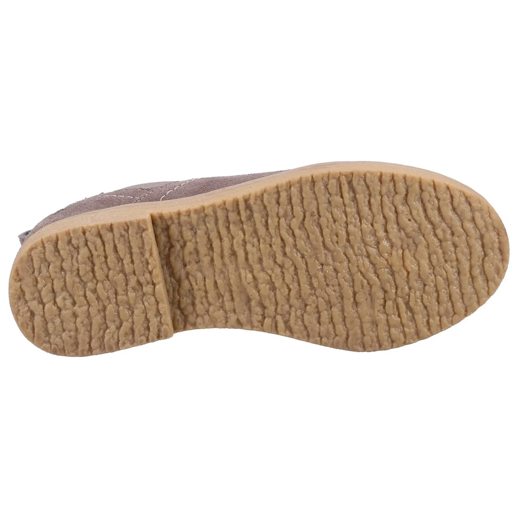 Girls Mini Maddy Suede Ankle Boots (Grey) 4/4