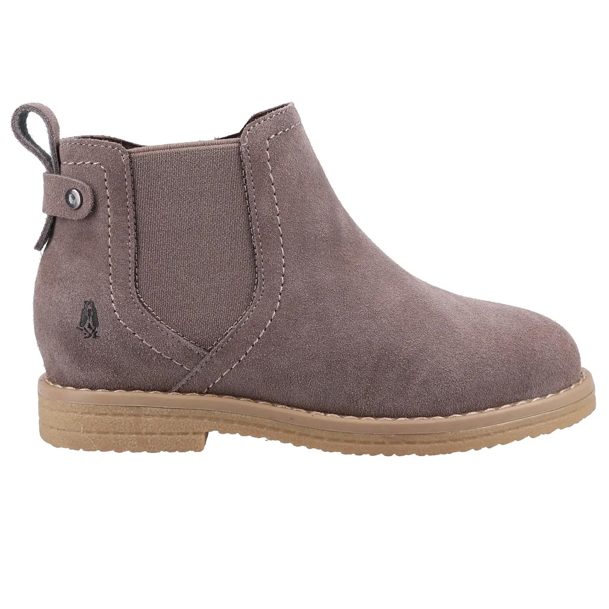 Girls Mini Maddy Suede Ankle Boots (Grey) 3/4