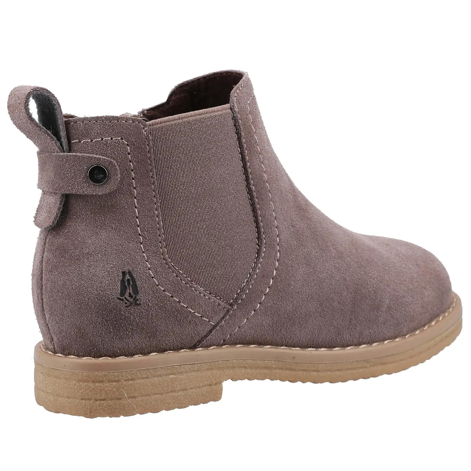 Girls Mini Maddy Suede Ankle Boots (Grey) 2/4