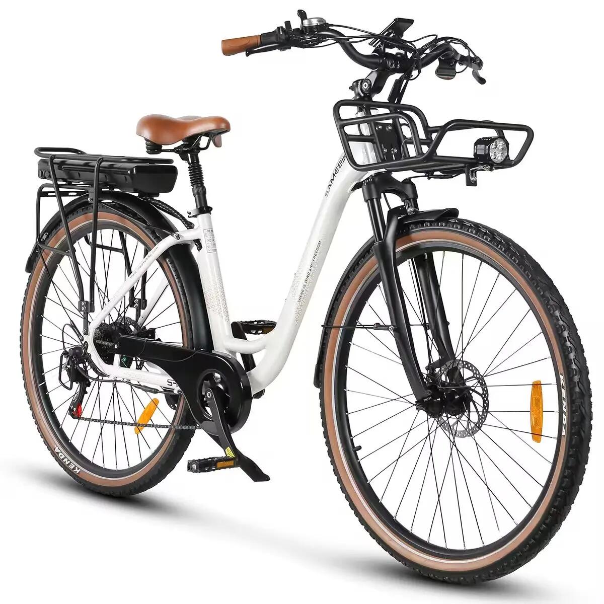 Bici Elettrica RS-A07 28" Batteria 36V 13Ah 80km Città Donna Shimano 7 Marce 4/7