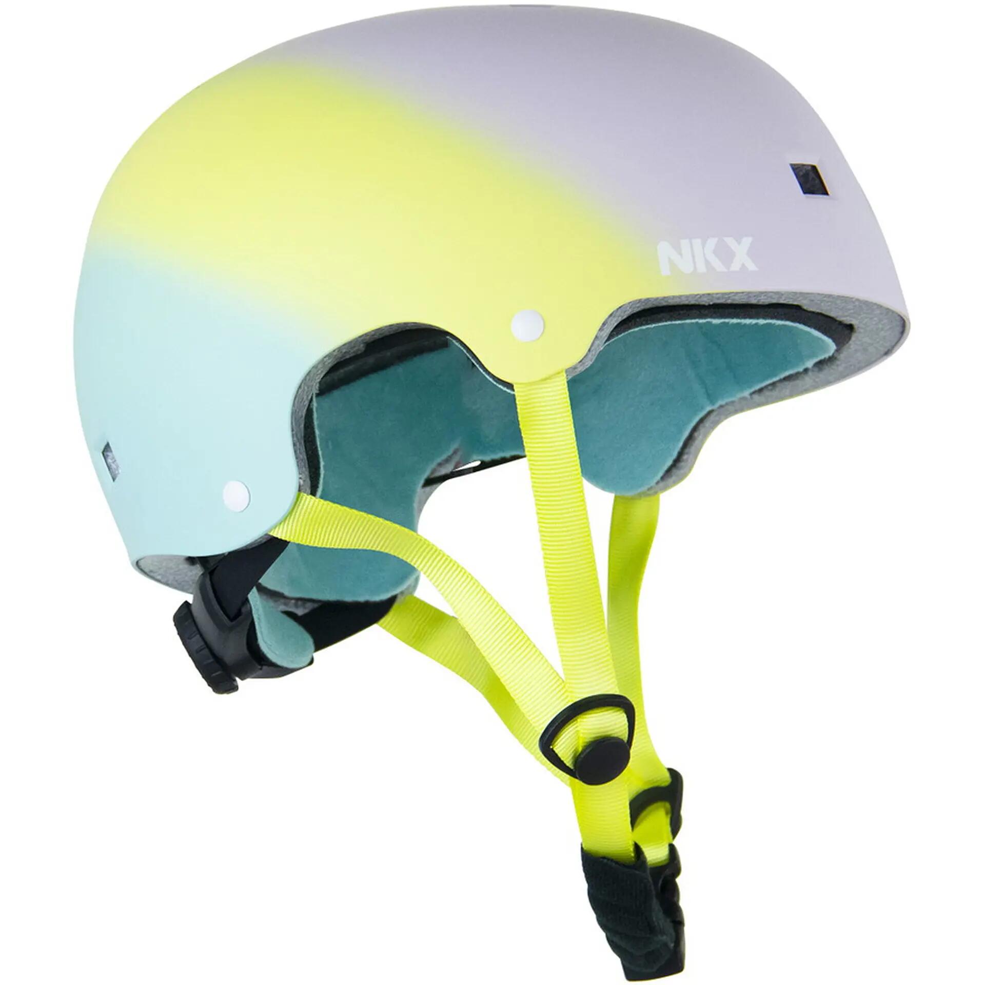 Multisport-Helm Brain Saver, blau/gelb 1/2