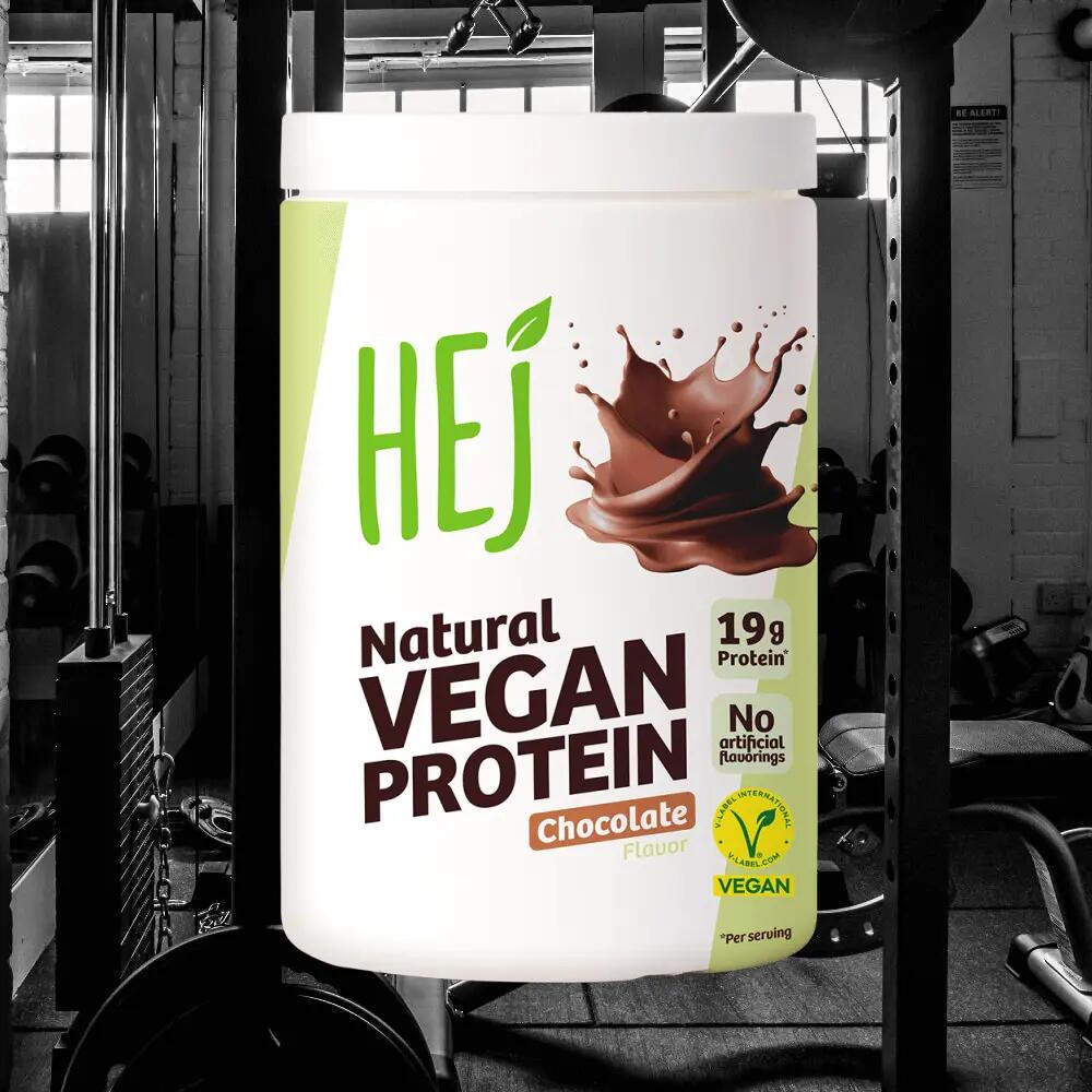 HEJ Natural Vegan Protein (300g) Chocolate - Protéines - Protéines végétaliennes 2/3