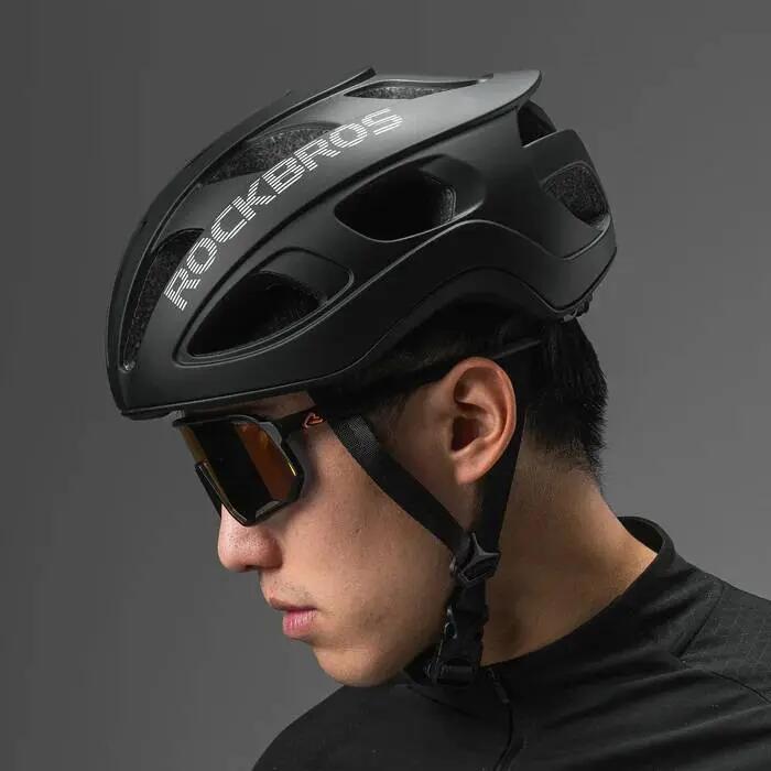 Kask rowerowy dla dorosłych (58-62 cm) czarny mat, ionic+ ROCKBROS 100049007 2/6
