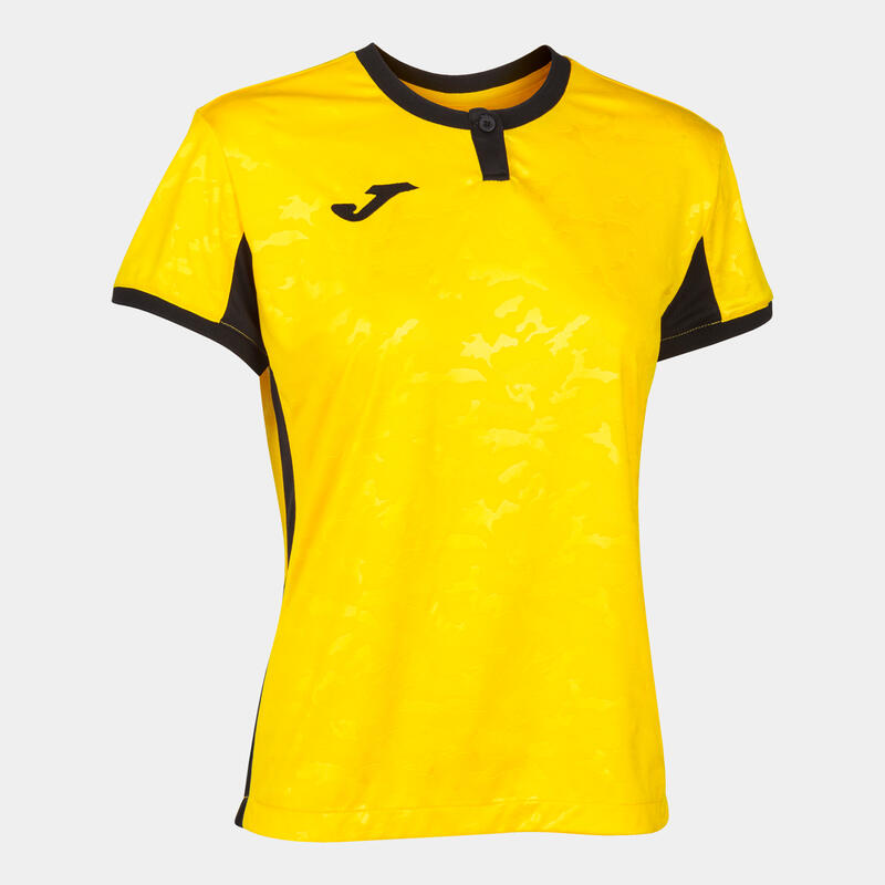 Camiseta Manga Corta Fútbol Mujer Joma Toletum II Amarillo