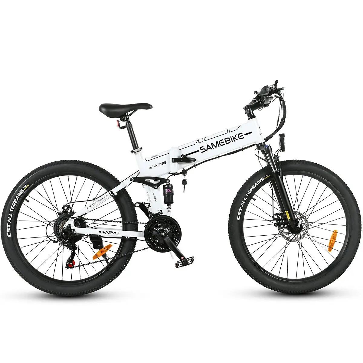 SAMEBIKE LO26-II-FT-YD Bicicletta elettrica pieghevole da 26'',48V 14Ah batteria 2/6
