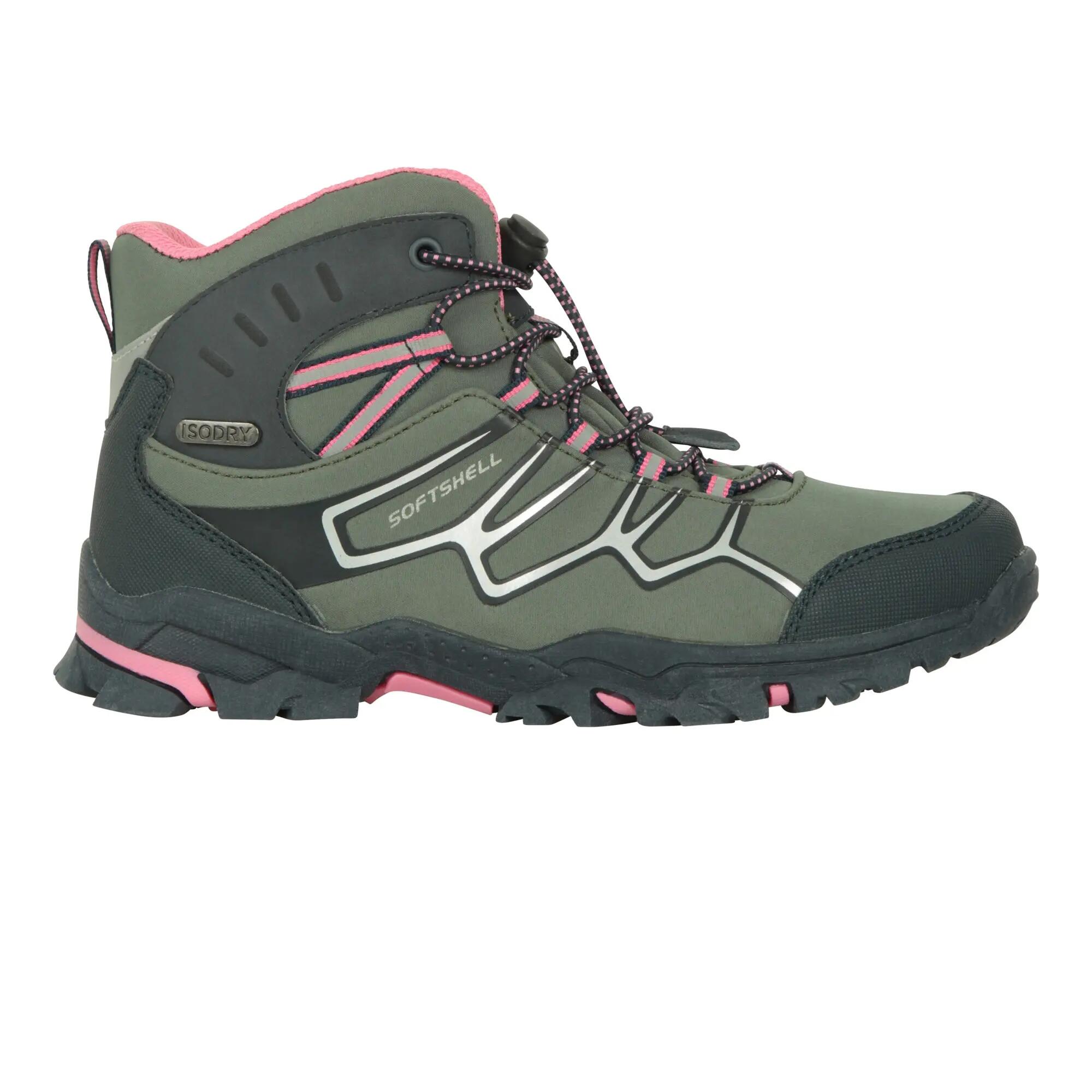 Childrens/Kids Softshell Walking Boots (Khaki) 4/6