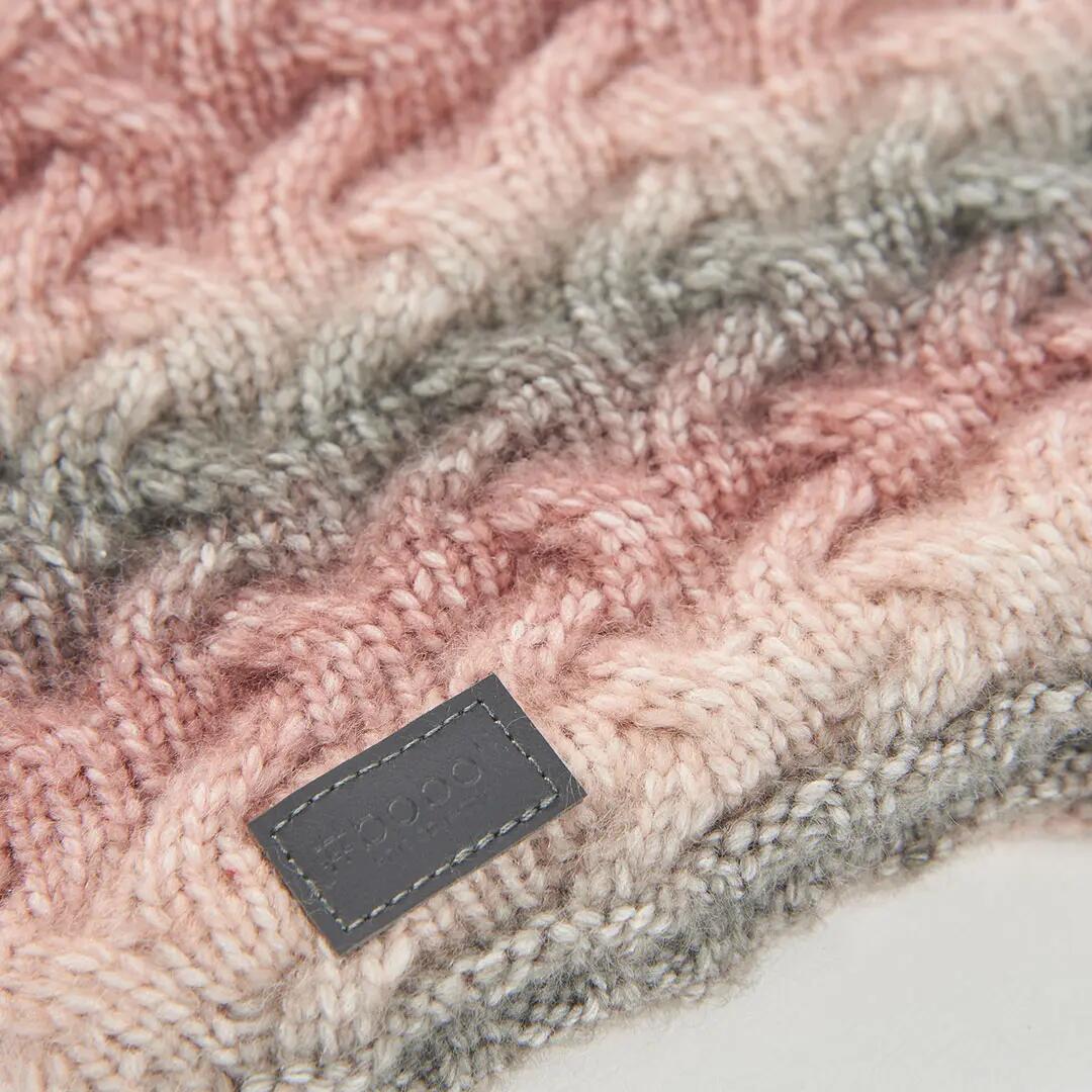Cuello trenzado niña rosa degradado 2/3