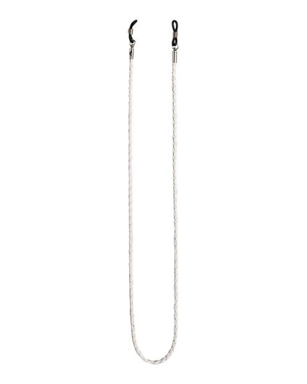 Cordon à lunettes FAUX LEATHER Blanc Femme