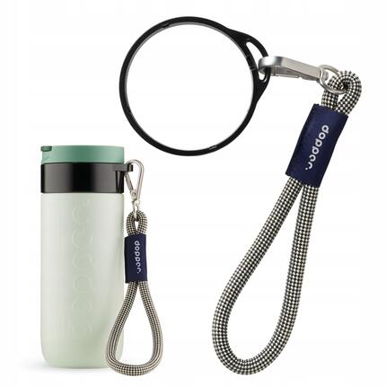 Opaska uchwyt do kubka termicznego Dopper Travel Mug czarny na nadgarstek