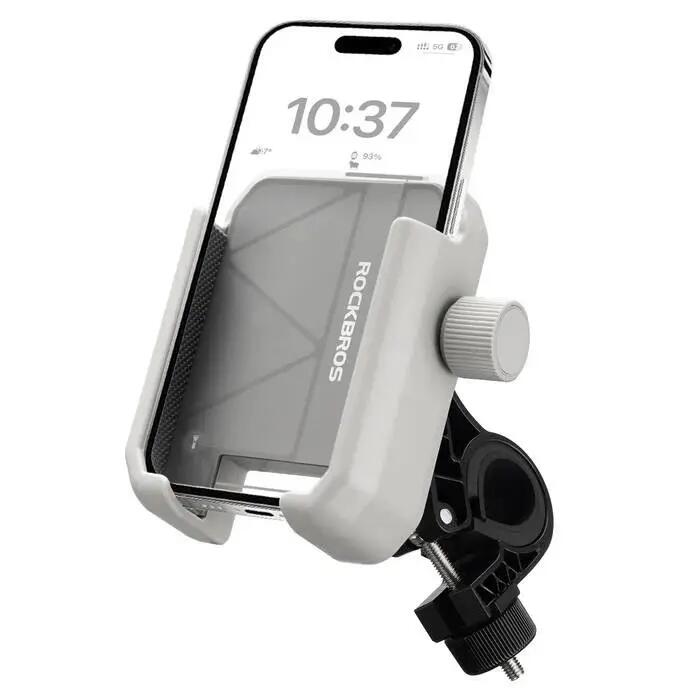 Uchwyt rowerowy na telefon, regulowany, szary (250021002) ROCKBROS 3/4