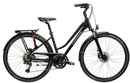 Rower trekkingowy damski Kross Trans 7.0 28" L(19") 20 biegów czarny/różowy