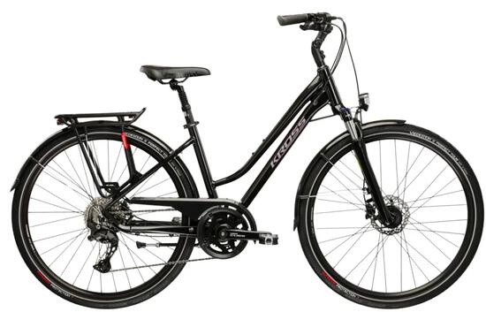 Rower trekkingowy damski Kross Trans 7.0 28" L(19") 20 biegów czarny/różowy