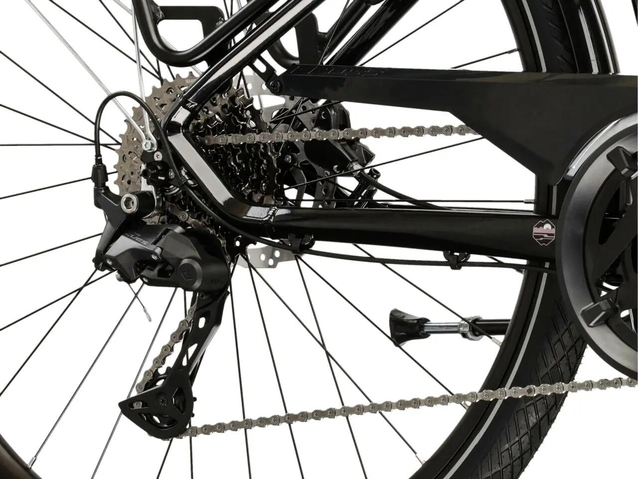 Rower trekkingowy damski Kross Trans 7.0 28" L(19") 20 biegów czarny/różowy 7/7