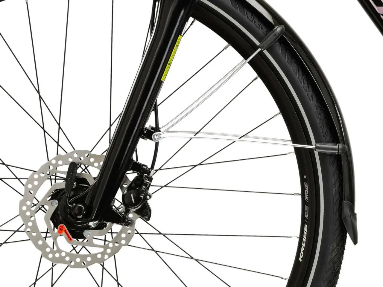Rower trekkingowy damski Kross Trans 7.0 28" L(19") 20 biegów czarny/różowy 4/7