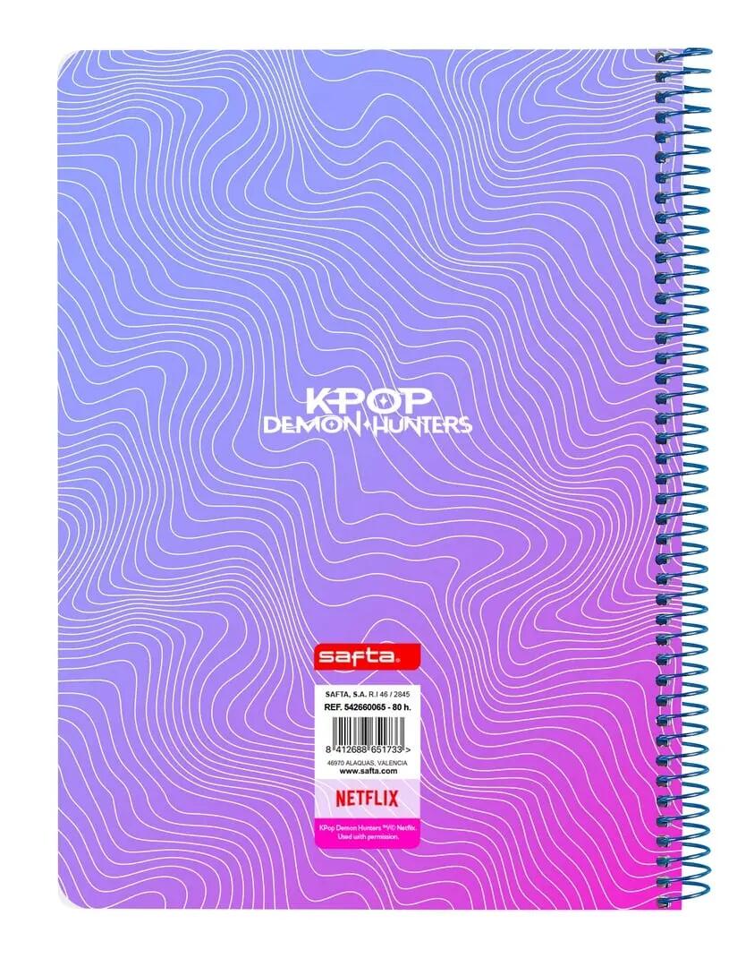 Libreta Cuarto Espiral K-Pop Demon Hunters Stationery Stationery 2/2