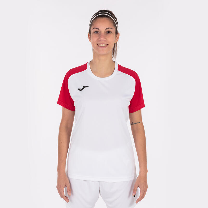 Maillot manches courtes Femme Joma Academy iv blanc rouge