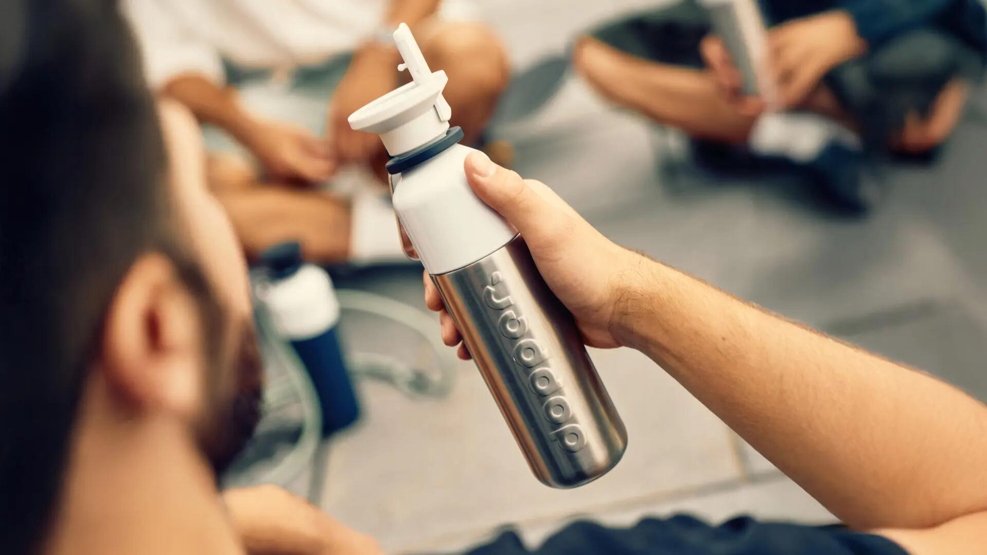 Ustnik słomka do butelki Dopper biała Flip Straw 6/7