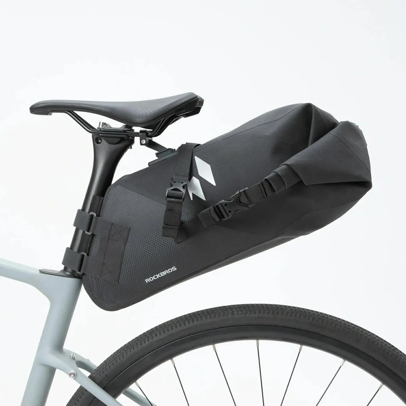 Borsa sottosella impermeabile da 13L per bicicletta 3/6