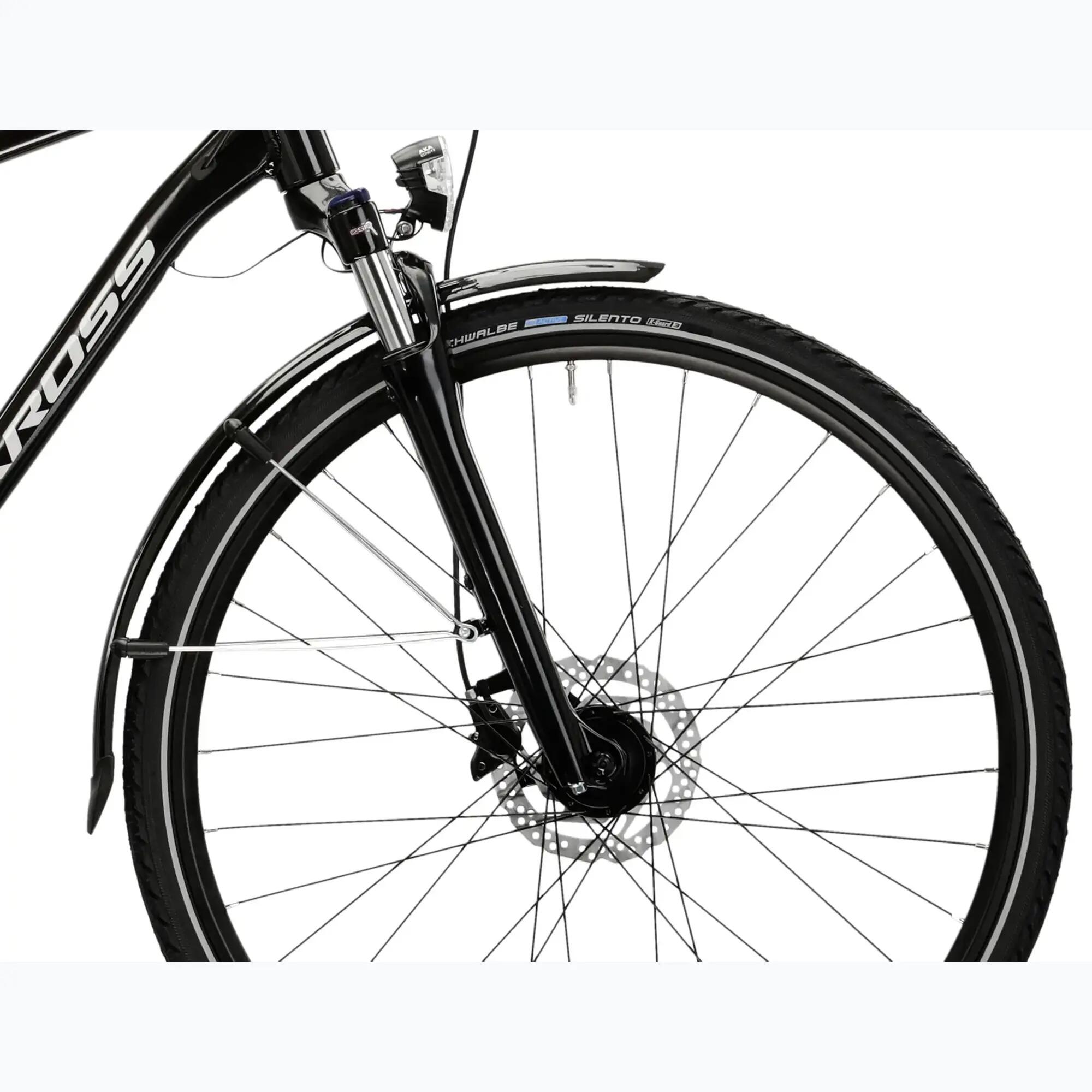 Rower trekkingowy Kross Trans 7.0 28" M(19") 20 biegów czarny/szary połysk 6/7