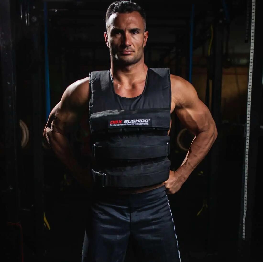Kamizelka treningowa obciążeniowa z regulacją wagi - 30 kg - DBX Bushido 3/7