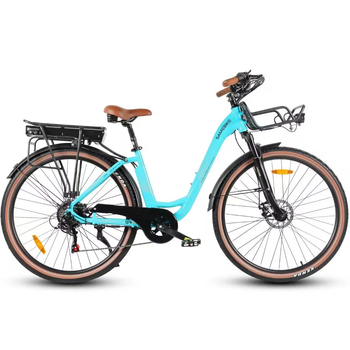 Bici Elettrica RS-A07 28" Batteria 36V 13Ah 80km Città Donna Shimano 7 Marce 2/7