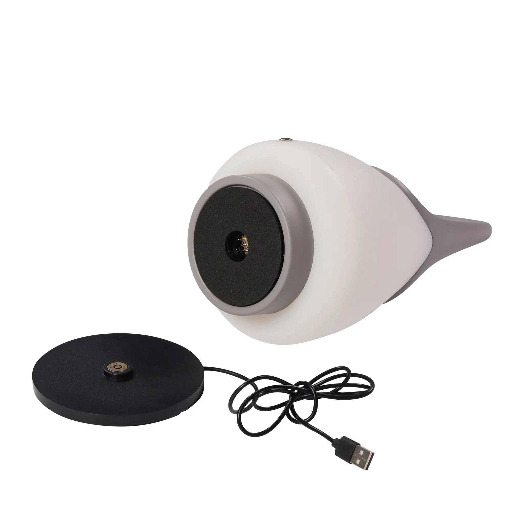 Design Tafellamp dimbaar oplaadbaar Grijs - Human Comfort Aiglun 4/4