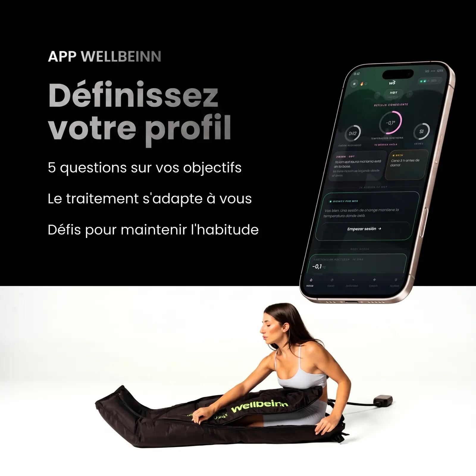 Calças Pressoterapia 6 Câmaras 200 mmHg Anca e Lombar Highfly Pro Max 9/10