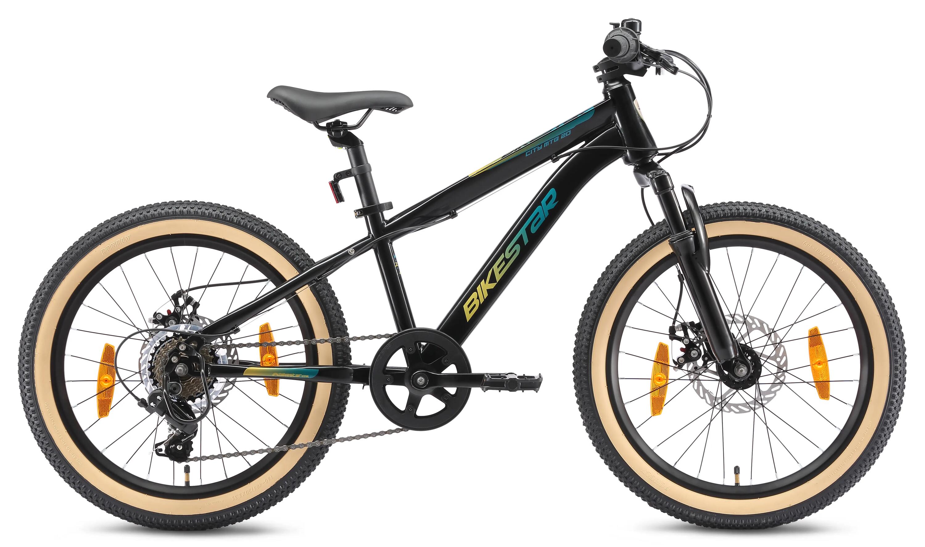 VTT 20" vélo enfant 6 ans, semi-rigide, 7 vitesses, frein à disque 2/7