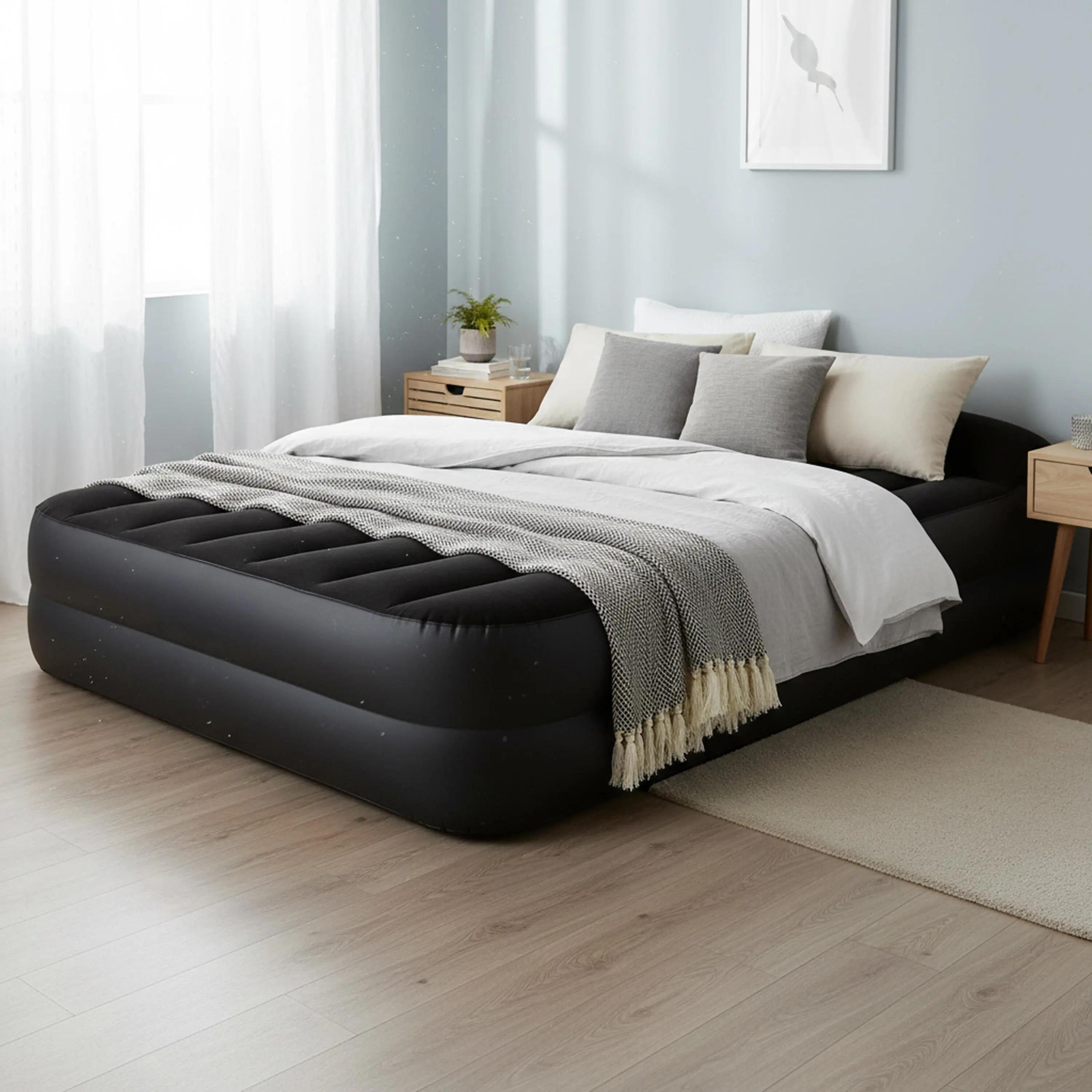 Selbstaufblasbares Luftbett / Campingmatratze 203x152x46cm 3/11